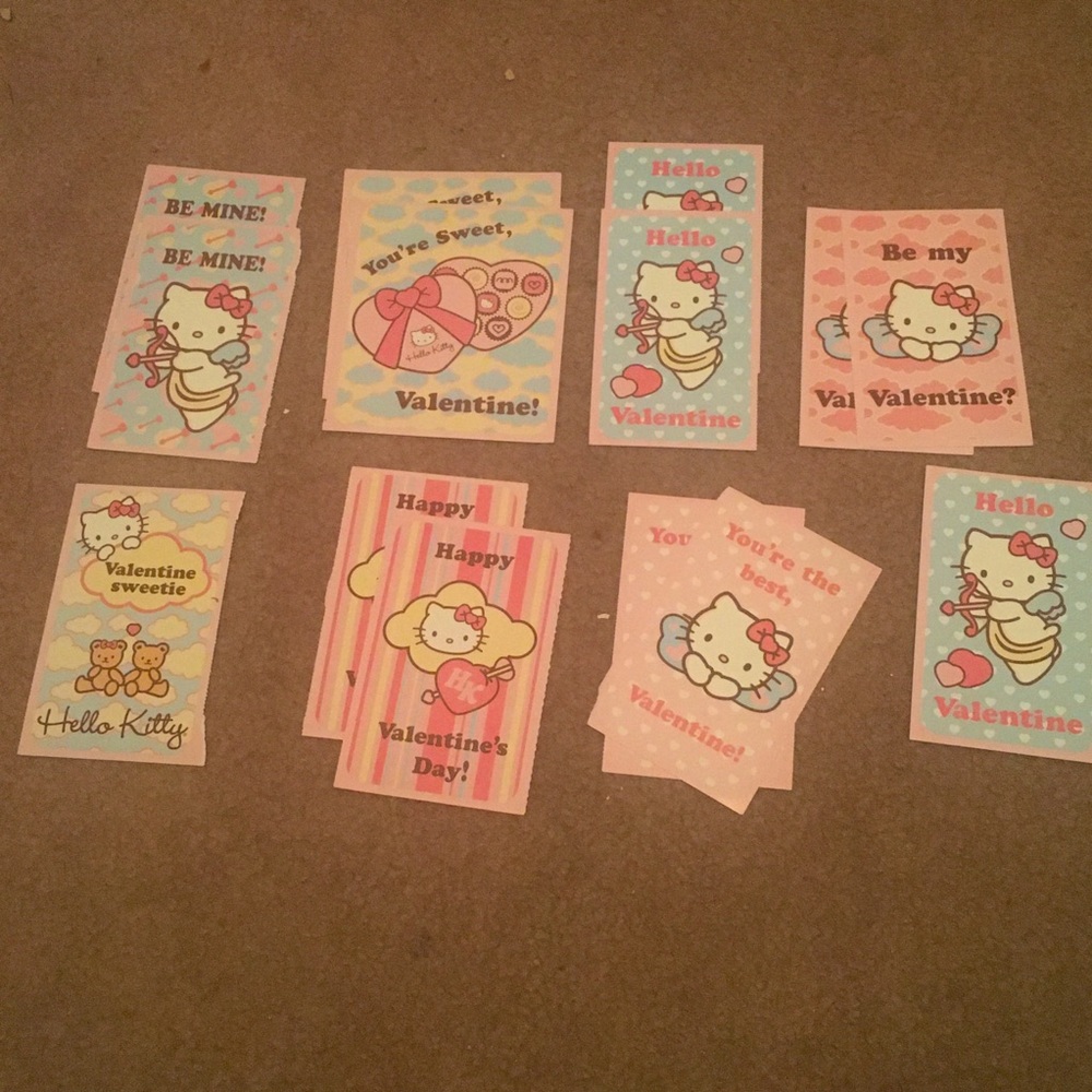 Authentic Hello Kitty stationary collectible cards- Valentine Edition